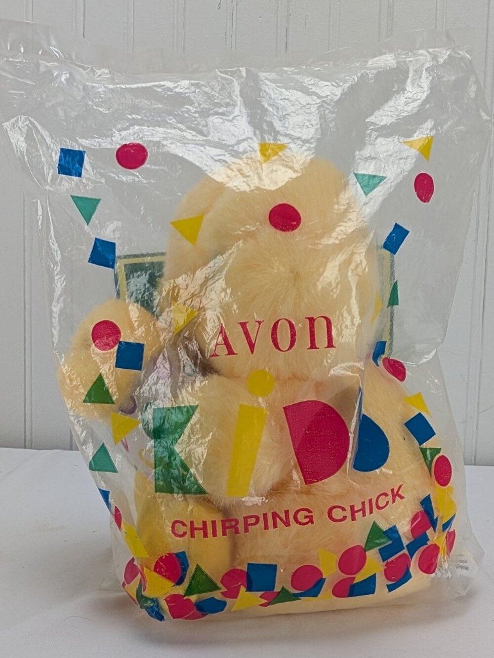 Vintage Avon Chirping Chick Easter Plush 8" Stuffed Animal 1994 No Chirp in Bag
